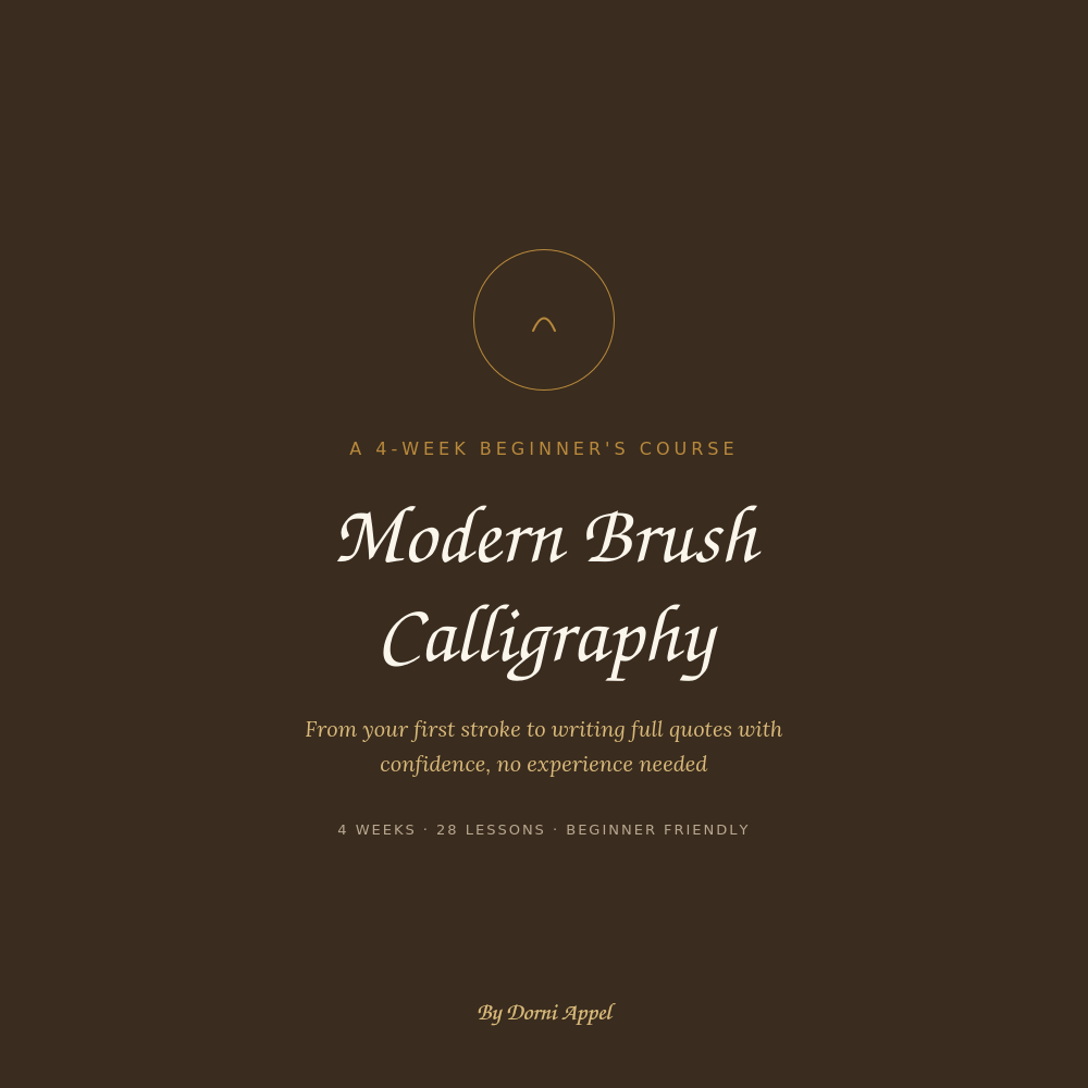 Modern Brush Calligraphy PDF cover